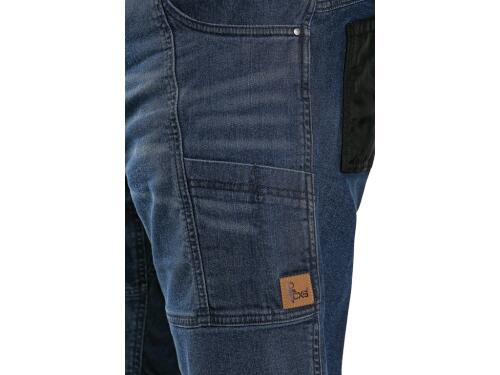 Kraťasy jeans CXS MURET, pánské, modro-černé, vel. 54